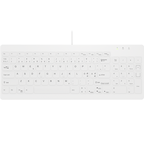 Contour Active Key QuickClean Med Keyboard Rem Cov Comp W White – Tastaturer (billede 2)