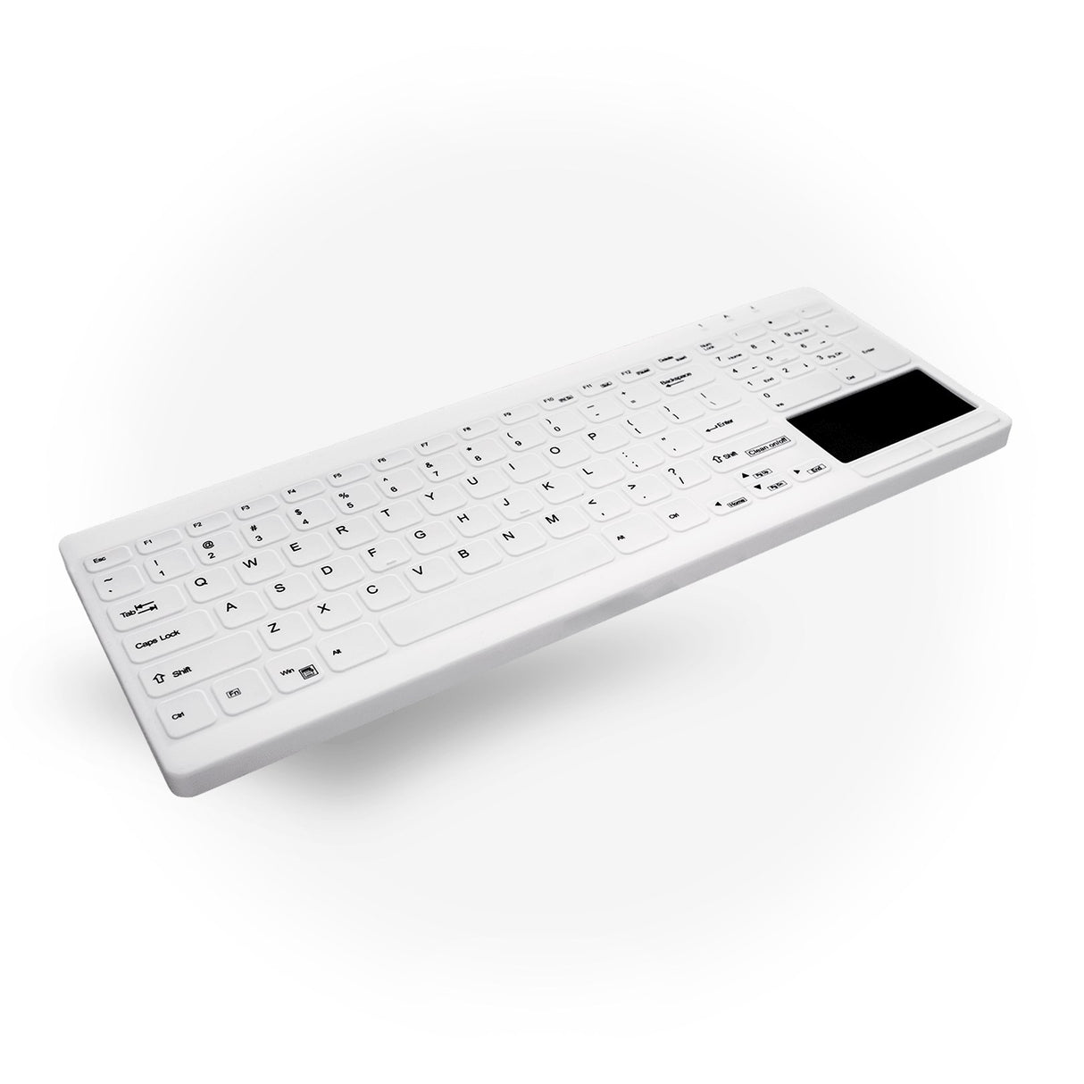 Contour Active Key QuickClean Med KB IP65 Touchpad Comp WL White – Tastaturer (billede 1)