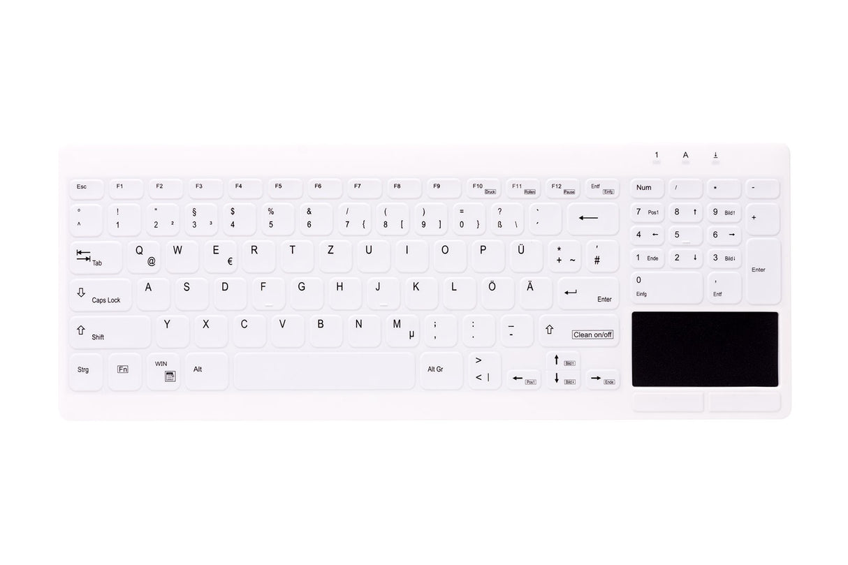 Contour Active Key QuickClean Med KB IP65 Touchpad Comp WL White – Tastaturer (billede 2)