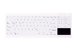 Contour Active Key QuickClean Med KB IP68 Touchpad Comp W White – Tastaturer (billede 1)