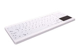 Contour Active Key QuickClean Med KB IP68 Touchpad Comp W White – Tastaturer (billede 2)