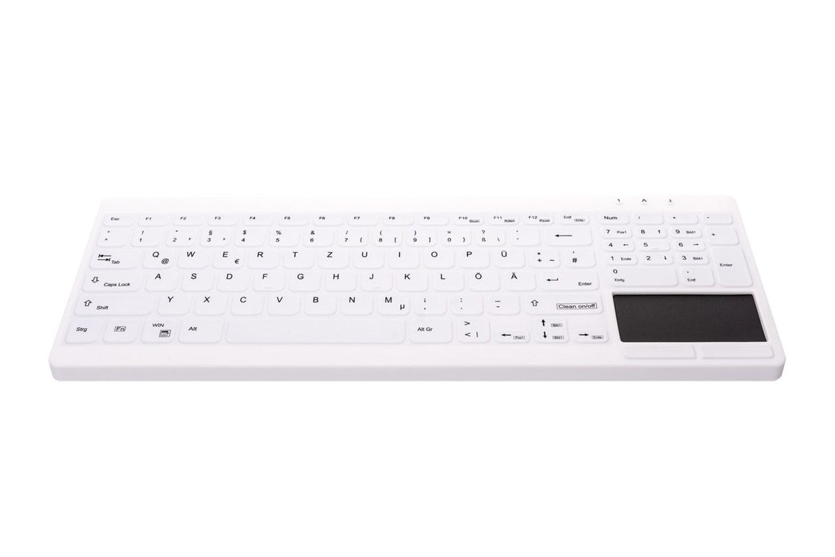 Contour Active Key QuickClean Med KB IP68 Touchpad Comp W White – Tastaturer (billede 3)