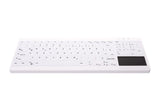 Contour Active Key QuickClean Med KB IP68 Touchpad Comp W White – Tastaturer (billede 3)