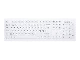 Contour Active Key ClassicClean Med KB Rem Cov Full-Size WL White – Tastaturer (billede 2)