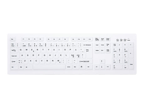 Contour Active Key ClassicClean Med KB Rem Cov Full-Size WL White – Tastaturer (billede 2)