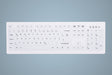 Contour Active Key ClassicClean Med KB Rem Cov Full-Size W White – Tastaturer (billede 1)