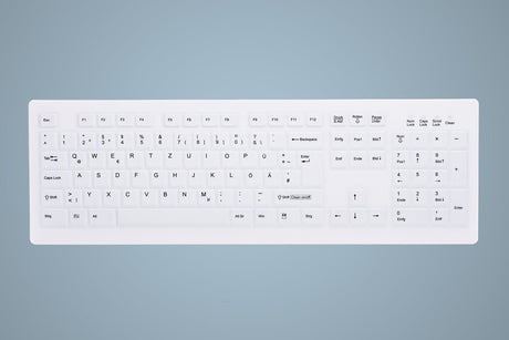 Contour Active Key ClassicClean Med KB Rem Cov Full-Size W White – Tastaturer (billede 1)