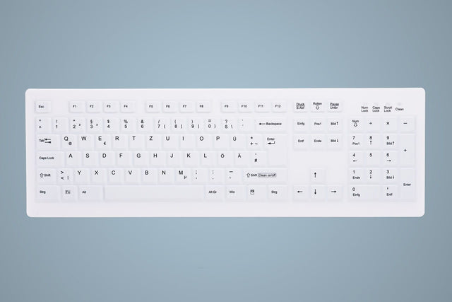 Contour Active Key ClassicClean Med KB Rem Cov Full-Size W White – Tastaturer (billede 1)