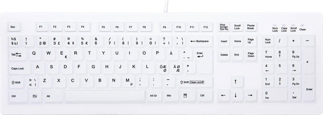 Contour ACTIVE KEY Hygiene Desktop Keyboard Sealed USB White US – Tastaturer