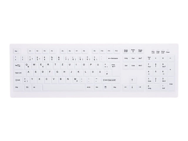 Contour Active Key ClassicClean Silicone Cov Full-Size White – Tastaturer