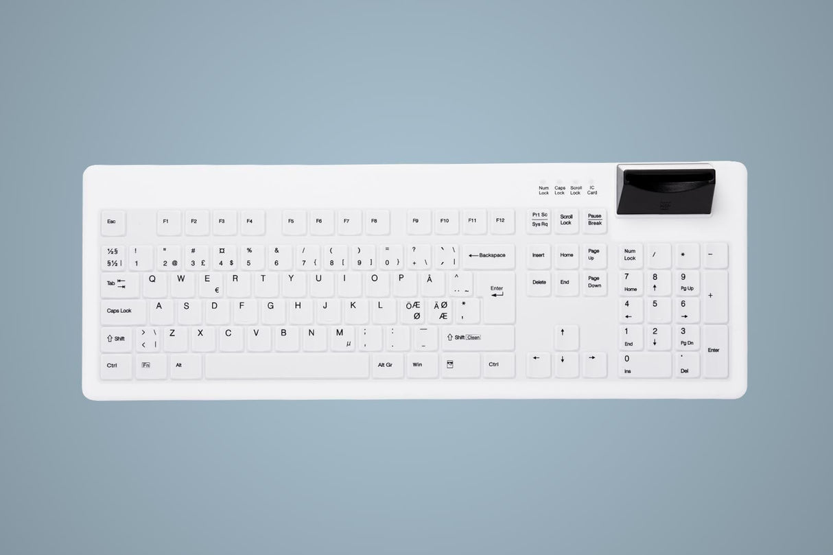 Contour Active Key Med Keyboard SmartCard Full-Size W Black & White – Tastaturer (billede 1)