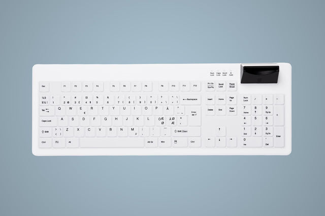Contour Active Key Med Keyboard SmartCard Full-Size W Black & White – Tastaturer (billede 1)