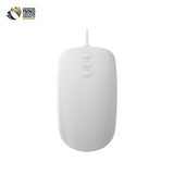 Contour Active Key QuickClean Medical Mouse IP68 5-Button W White – Ergonomiske mus (billede 1)