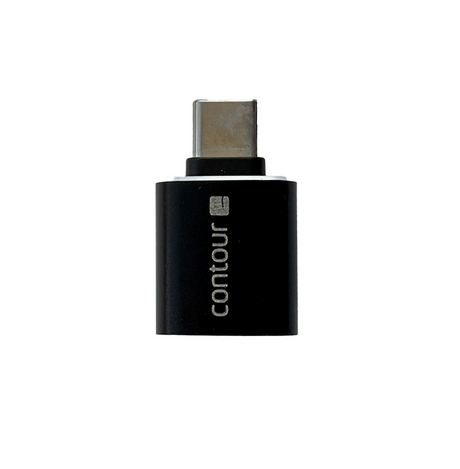 Contour USB-A to USB-C adapter Black – Rollermouse tilbehør
