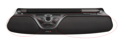 Contour Wrist Rest for RM-FREE3 – Rollermouse tilbehør