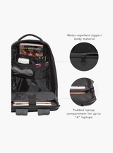 16'' Charlottenborg Recycled Backpack, Charcoal