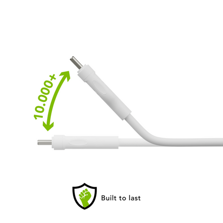 Dbramante1928 Re-charge - Cable - USB-A to USB-C - TPE, White (1.2m) – USB-C kabler (billede 2)
