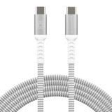Bulk - Braided Cable 2.5m USB-C/USB-C 100W - Grey