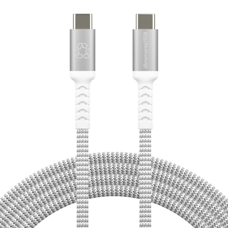 Dbramante1928 Bulk - Braided Cable 2.5m USB-C/USB-C 100W - Grey – Ladekabler (billede 1)