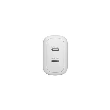Dbramante1928 Re-charge Pro - EU Wall Charger 2x USB-C 20W - W – Ladere u/kabel - GaN (billede 2)