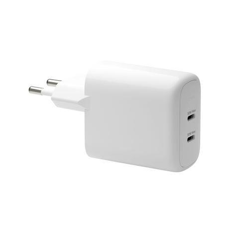 Dbramante1928 Re-charge Pro - EU Wall Charger - 2x USB-C 30W - W – Ladere u/kabel - GaN (billede 1)