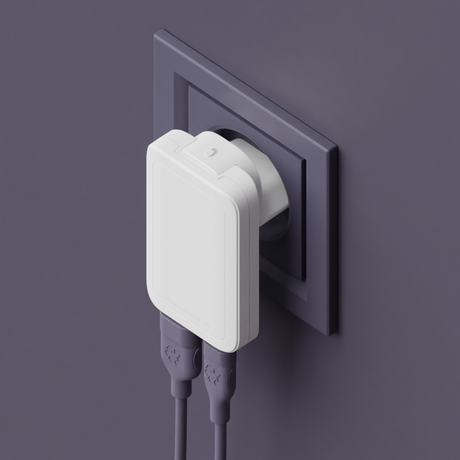 Dbramante1928 Re-charge Pro - EU Slim Charger - USB-C 20W+18W-A – Ladere u/kabel - GaN (billede 4)
