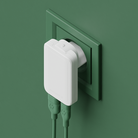 Dbramante1928 Re-charge Pro - EU Slim Charger - USB-C 30W+30W-A – Ladere u/kabel - GaN (billede 4)