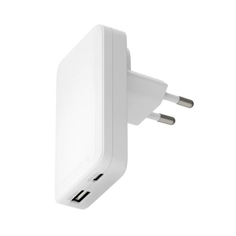Dbramante1928 Re-charge Pro - EU Slim Charger - USB-C 45W+30W-A – Ladere u/kabel - GaN (billede 1)