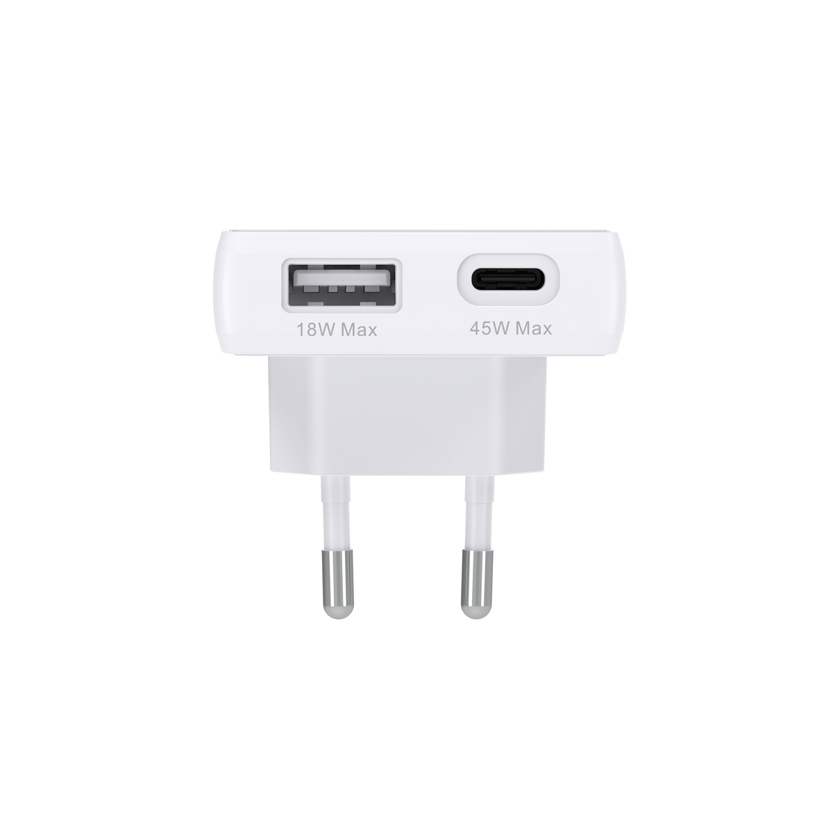 Dbramante1928 Pro - EU Slim Charger - USB-C 45W+USB-A 18W - W (billede 2)
