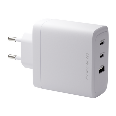 Dbramante1928 DBRAMANTE re-charge IT Charger 2xUSB-C 100W + 1xUSB-A White – Ladere USB-C (billede 1)