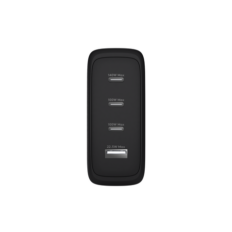 Dbramante1928 IT - EU W. Charger - 3xUSB-C 140W + 1xUSB-A - BLK – Ladere u/kabel - GaN (billede 2)