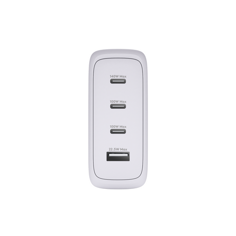 Dbramante1928 IT - EU W. Charger - 3xUSB-C 140W + 1xUSB-A - W – Ladere u/kabel - GaN (billede 2)