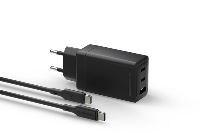 Dbramante1928 DBRAMANTE IT - EU W. Charger -70W + 2m C-C TPE cable - BLK