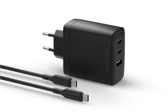 Dbramante1928 DBRAMANTE IT - EU W. Charger - 100W + 2m C-C TPE cable - BLK