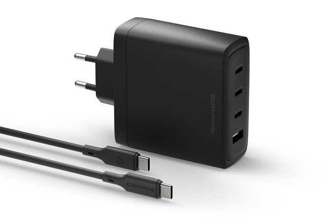 Dbramante1928 DBRAMANTE IT - EU W. Charger - 140W + 2m C-C TPE cable - BLK