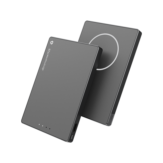 Dbramante1928 DBRAMANTE Power Bank - 5K mAh Mag. Built-in USB-C Cable - Ti (billede 1)