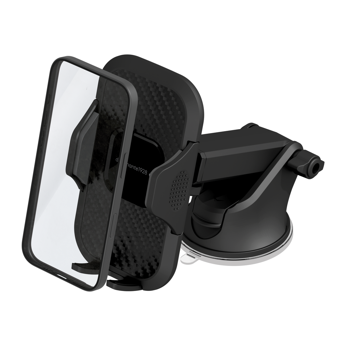 Dbramante1928 Car Holder - arm w/ 360 clamp - suction cup  - Black (billede 1)
