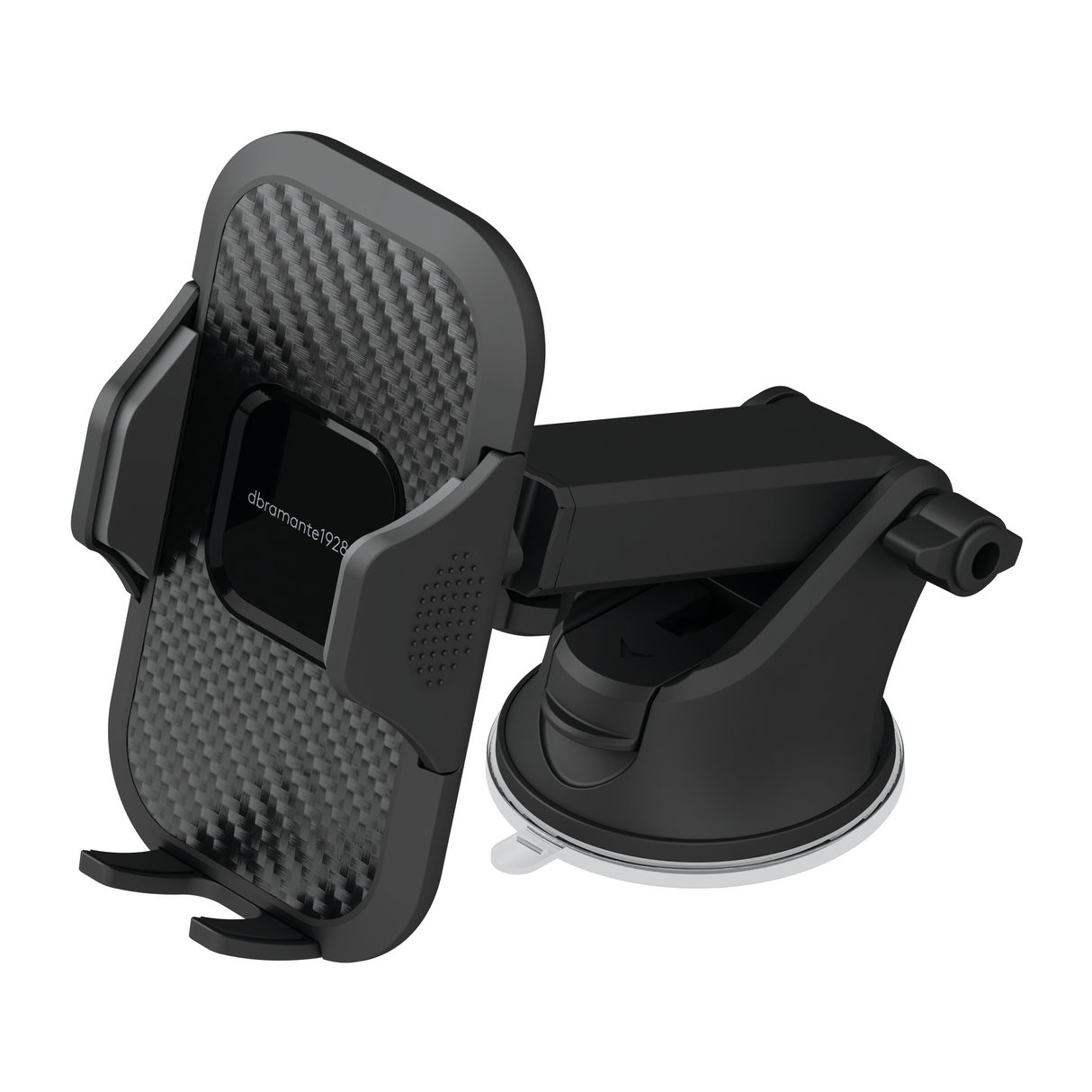 Dbramante1928 Car Holder - arm w/ 360 clamp - suction cup  - Black (billede 2)