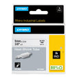 Dymo Tape Rhino 9mmx1,5m shrink tube bl/whi – Labeltape (billede 1)