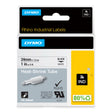 Dymo Tape Rhino 24 mm x 1.5m shrink tube bl/wh – Labeltape (billede 1)