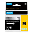 Dymo Tape Rhino 19mmx5,5m perm polyest bl/metal – Labeltape (billede 1)