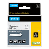 Dymo Tape Rhino 19mmx3,5m flexib nylon bl/whi – Labeltape (billede 1)