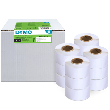 Dymo LabelWriter 28mm x 89mm std. address labels (12 pack) (billede 1)
