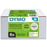 Dymo Label Multi 32x57mm remov white (6x1000) – Etiketter (billede 1)