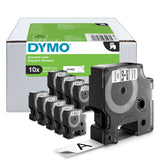 Dymo Tape D1 19mmx7m sort på hvid (10) – Labeltape (billede 1)
