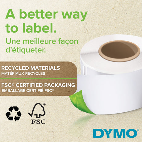 Dymo Label 25x54 Extra Strong perm white(160) – Etiketter (billede 2)