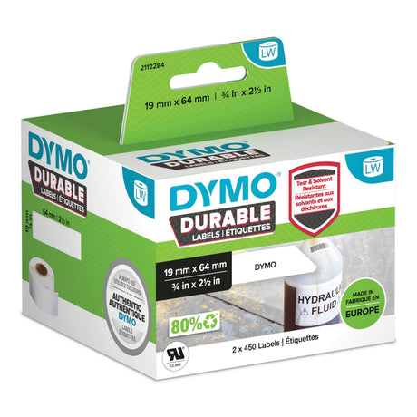 Dymo LabelWriter Durable barcode label 19mm x 64mm 2 rolls – Etiketter (billede 1)