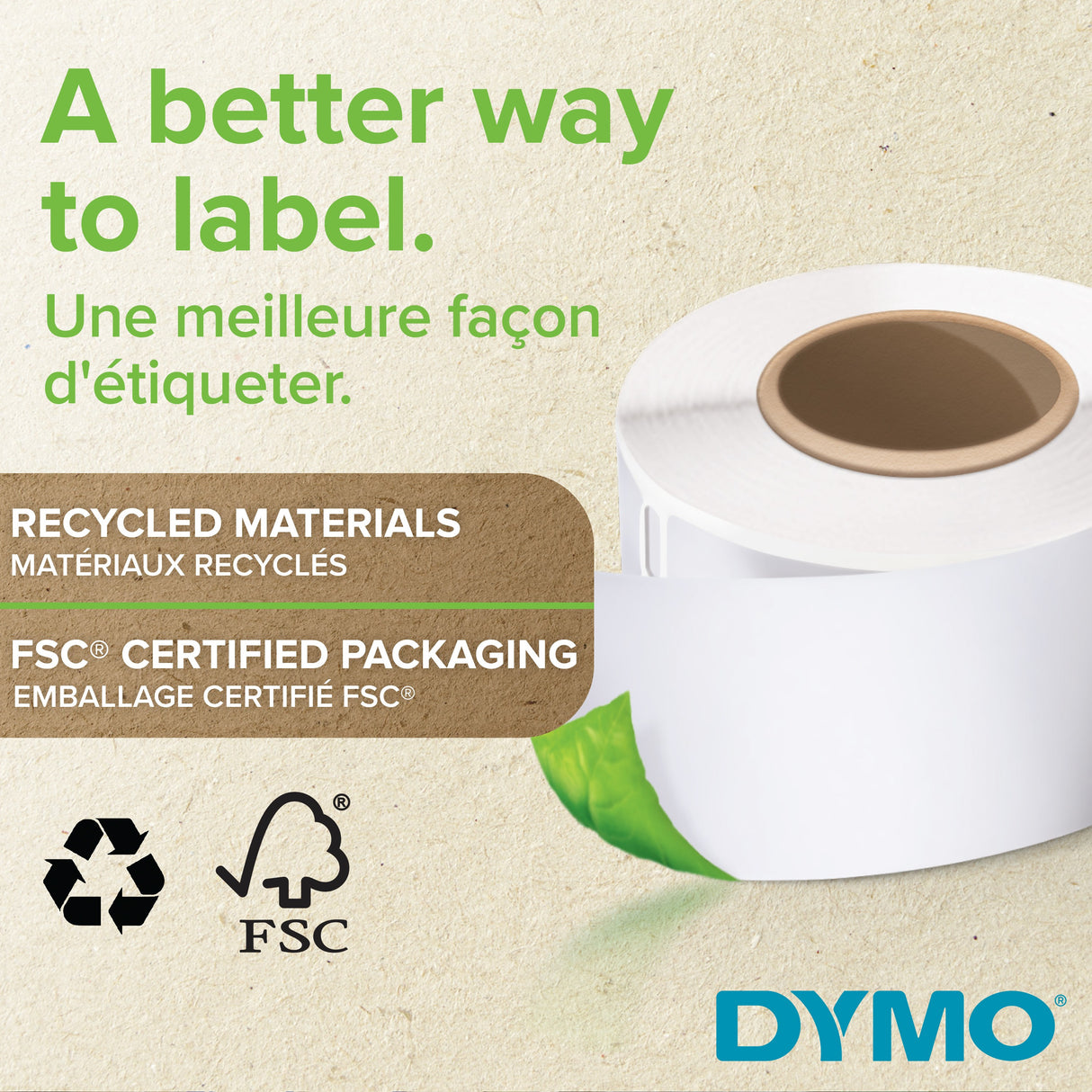 Dymo LabelWriter Durable square multi-purpose 25mm x 25mm – Etiketter (billede 2)