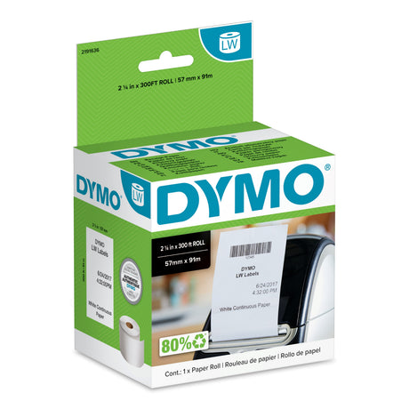 DYMO LabelWrite 57mm x 91mm Receipt Labels white non-adhesiv – Etiketter