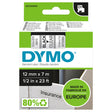 Dymo Tape D1 12mmx7m black/clear – Labeltape (billede 1)